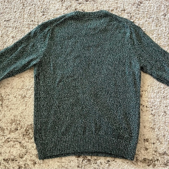 St John’s Bay Men’s Sweater Green Marled Crewneck Pullover size large - Picture 7 of 9